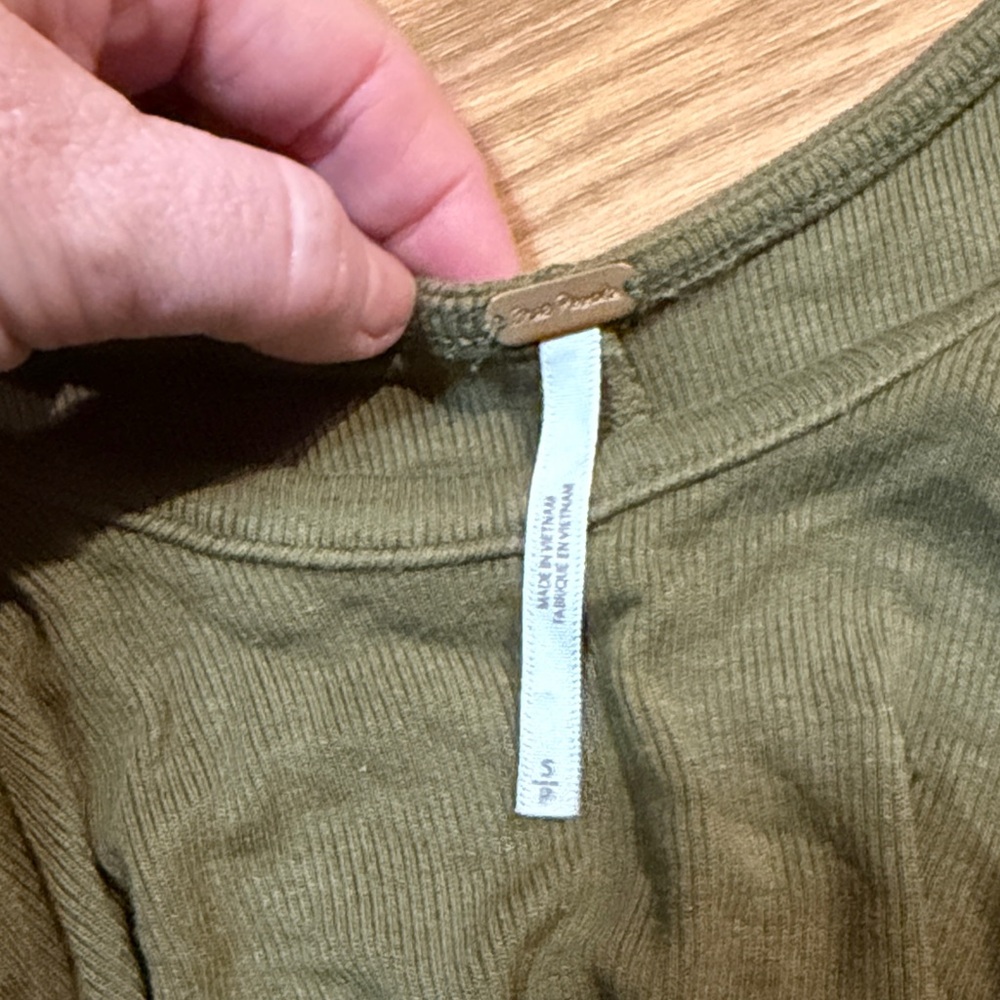 Free People Olive Ruffle Blouse - Picture 2 of 2